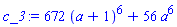 672*(a+1)^6+56*a^6
