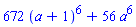 672*(a+1)^6+56*a^6