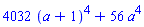 4032*(a+1)^4+56*a^4