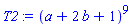 (a+2*b+1)^9