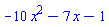 -10*x^2-7*x-1