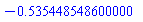 HFloat(-0.5354485486)