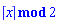 `mod`(ceil(x), 2)