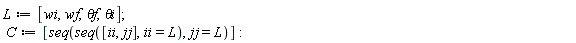 L := [wi, wf, `&theta;f`, `&theta;i`];