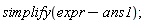 simplify(expr-ans1);