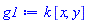 k*[x, y]