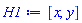 [x, y]