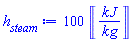 100*Units:-Unit(kJ/kg)