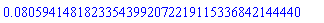 0.8059414818233543992072219115336842144440e-1