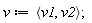 v := `<,>`(v1, v2)