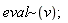 `~`[eval](v)