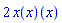 2*(x(x))(x)
