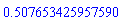 HFloat(0.5076534259575899)