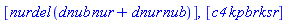 [nurdel*(dnub*nur+dnur*nub)], [c4*kpbr*ksr]