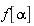 f[alpha]