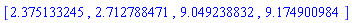 [2.375133245, 2.712788471, 9.049238832, 9.174900984]