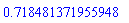 HFloat(0.7184813719559482)