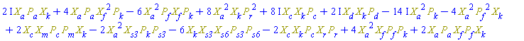 (2*I)*Physics:-`*`(Physics:-SpaceTimeVector[a](X), Physics:-SpaceTimeVector[a](P), Physics:-SpaceTimeVector[k](X))+4*Physics:-`*`(Physics:-SpaceTimeVector[a](X), Physics:-SpaceTimeVector[a](P), Physics:-`^`(Physics:-SpaceTimeVector[f](X), 2), Physics:-SpaceTimeVector[k](P))-6*Physics:-`*`(Physics:-`^`(Physics:-SpaceTimeVector[a](X), 2), Physics:-SpaceTimeVector[f](P), Physics:-SpaceTimeVector[f](X), Physics:-SpaceTimeVector[k](P))+8*Physics:-`*`(Physics:-`^`(Physics:-SpaceTimeVector[a](X), 2), Physics:-SpaceTimeVector[k](X), Physics:-`^`(Physics:-SpaceTimeVector[r](P), 2))+(8*I)*Physics:-`*`(Physics:-SpaceTimeVector[c](X), Physics:-SpaceTimeVector[k](X), Physics:-SpaceTimeVector[c](P))+(2*I)*Physics:-`*`(Physics:-SpaceTimeVector[d](X), Physics:-SpaceTimeVector[k](X), Physics:-SpaceTimeVector[d](P))-(14*I)*Physics:-`*`(Physics:-`^`(Physics:-SpaceTimeVector[a](X), 2), Physics:-SpaceTimeVector[k](P))-4*Physics:-`*`(Physics:-`^`(Physics:-SpaceTimeVector[a](X), 2), Physics:-`^`(Physics:-SpaceTimeVector[f](P), 2), Physics:-SpaceTimeVector[k](X))+2*Physics:-`*`(Physics:-SpaceTimeVector[c](X), Physics:-SpaceTimeVector[m](X), Physics:-SpaceTimeVector[c](P), Physics:-SpaceTimeVector[m](P), Physics:-SpaceTimeVector[k](X))-2*Physics:-`*`(Physics:-`^`(Physics:-SpaceTimeVector[a](X), 2), Physics:-SpaceTimeVector[s3](X), Physics:-SpaceTimeVector[k](P), Physics:-SpaceTimeVector[s3](P))-6*Physics:-`*`(Physics:-SpaceTimeVector[k](X), Physics:-SpaceTimeVector[s3](X), Physics:-SpaceTimeVector[s6](X), Physics:-SpaceTimeVector[s3](P), Physics:-SpaceTimeVector[s6](P))-2*Physics:-`*`(Physics:-SpaceTimeVector[c](X), Physics:-SpaceTimeVector[k](X), Physics:-SpaceTimeVector[c](P), Physics:-SpaceTimeVector[r](X), Physics:-SpaceTimeVector[r](P))+4*Physics:-`*`(Physics:-`^`(Physics:-SpaceTimeVector[a](X), 2), Physics:-SpaceTimeVector[f](X), Physics:-SpaceTimeVector[f](P), Physics:-SpaceTimeVector[k](P))+2*Physics:-`*`(Physics:-SpaceTimeVector[a](X), Physics:-SpaceTimeVector[a](P), Physics:-SpaceTimeVector[f](X), Physics:-SpaceTimeVector[f](P), Physics:-SpaceTimeVector[k](X))