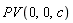 PV(0, 0, c)