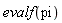 evalf(pi)