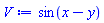 sin(x-y)