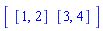 Matrix(%id = 18446744074332734158)