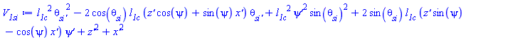 `l__1Ñ`^2*(diff(theta__si(t), t))^2-2*cos(theta__si(t))*`l__1Ñ`*((diff(z(t), t))*cos(psi(t))+sin(psi(t))*(diff(x(t), t)))*(diff(theta__si(t), t))+`l__1Ñ`^2*(diff(psi(t), t))^2*sin(theta__si(t))^2+2*sin(theta__si(t))*`l__1Ñ`*((diff(z(t), t))*sin(psi(t))-cos(psi(t))*(diff(x(t), t)))*(diff(psi(t), t))+(diff(z(t), t))^2+(diff(x(t), t))^2