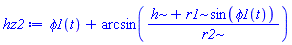 phi1(t)+arcsin((h+r1*sin(phi1(t)))/r2)