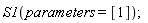 S1(parameters = [1])