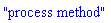"process method"