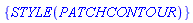 {STYLE(PATCHCONTOUR)}