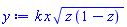 k*x*(z*(1-z))^(1/2)