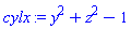 y^2+z^2-1