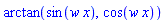 arctan(sin(w*x), cos(w*x))