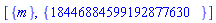 [{m}, {18446884599192877630}]