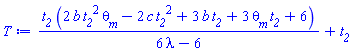 t__2*(2*b*t__2^2*theta__m-2*c*t__2^2+3*b*t__2+3*t__2*theta__m+6)/(6*lambda-6)+t__2