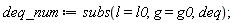 deq_num := subs(l = l0, g = g0, deq)