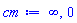 infinity, 0