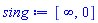 [infinity, 0]
