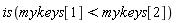 is(mykeys[1] < mykeys[2])