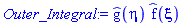 `#mrow(mover(mo(g),mo("^")))`(eta)*`#mrow(mover(mo(f),mo("^")))`(xi)