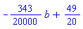 -(343/20000)*b+49/20