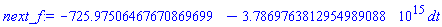 -725.97506467670869699-3786976381295498.9088*dt