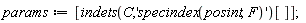 params := [indets(C, 'specindex(posint, F)')[]]