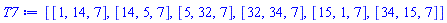 [[1, 14, 7], [14, 5, 7], [5, 32, 7], [32, 34, 7], [15, 1, 7], [34, 15, 7]]