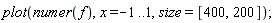 plot(numer(f), x = -1 .. 1, size = [400, 200])