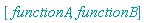 [functionA, functionB]