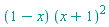 (1-x)*(x+1)^2