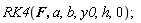 RK4(F, a, b, y0, h, 0)