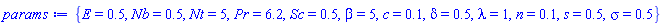 {E = .5, Nb = .5, Nt = 5, Pr = 6.2, Sc = .5, beta = 5, c = .1, delta = .5, lambda = 1, n = .1, s = .5, sigma = .5}